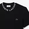 Letvægts T-shirt med Jacquard-hals i piqué