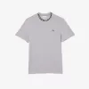 Letvægts T-shirt med Jacquard-hals i piqué