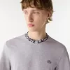Letvægts T-shirt med Jacquard-hals i piqué