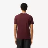 Letvægts T-shirt med Jacquard-hals i piqué