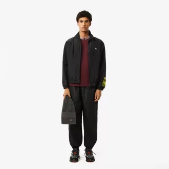 Letvægts T-shirt med Jacquard-hals i piqué Letvægts T-shirt med Jacquard-hals i piqué