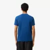 Letvægts T-shirt med Jacquard-hals i piqué