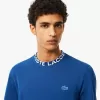Letvægts T-shirt med Jacquard-hals i piqué