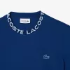 Letvægts T-shirt med Jacquard-hals i piqué