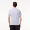 Letvægts T-shirt med Jacquard-hals i piqué