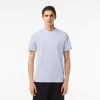 Letvægts T-shirt med Jacquard-hals i piqué