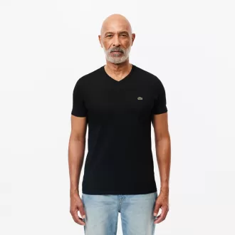 Letvægts T-shirt med Pima V-hals i bomuld Letvægts T-shirt med Pima V-hals i bomuld