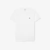 Letvægts T-shirt med Pima V-hals i bomuld