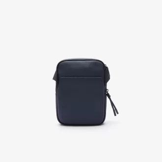 Lille flad crossbody-taske til mænd med LCST-belagt lærred