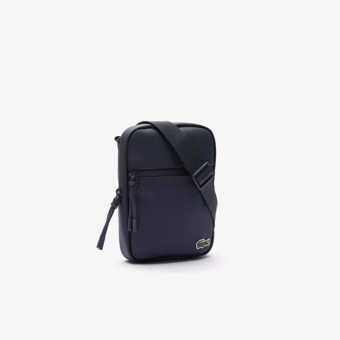 Lille flad crossbody-taske til mænd med LCST-belagt lærred