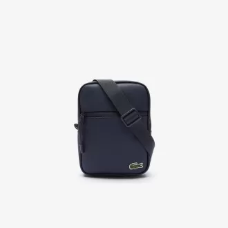 Lille flad crossbody-taske til mænd med LCST-belagt lærred
