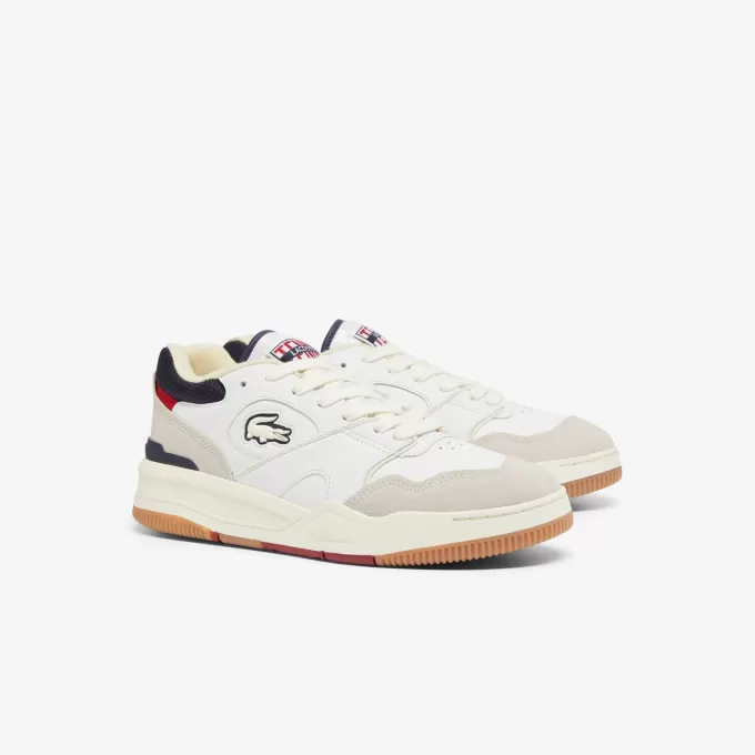 Lineshot lædersneakers til mænd