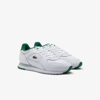 Linetrack lædersneakers til mænd