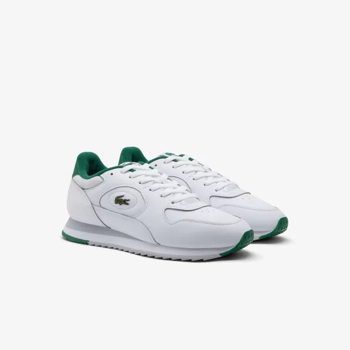 Linetrack lædersneakers til mænd