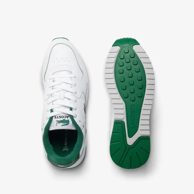 Linetrack lædersneakers til mænd