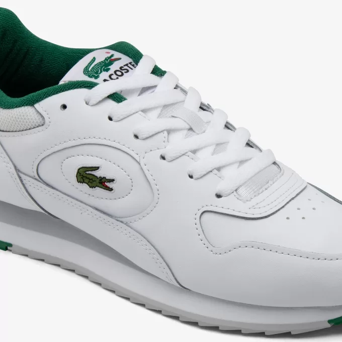 Linetrack lædersneakers til mænd