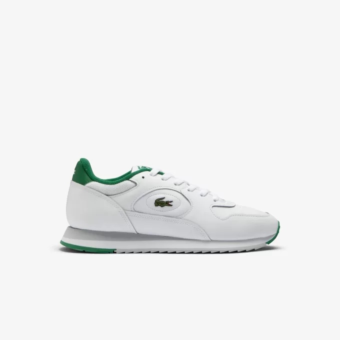 Linetrack lædersneakers til mænd