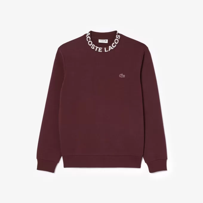 Logo Jacquard sweatshirt med rund hals