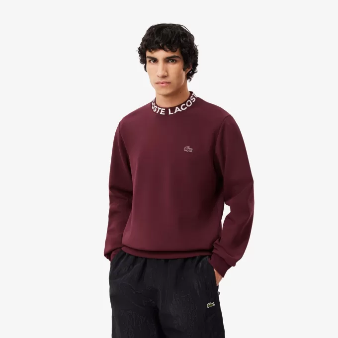 Logo Jacquard sweatshirt med rund hals
