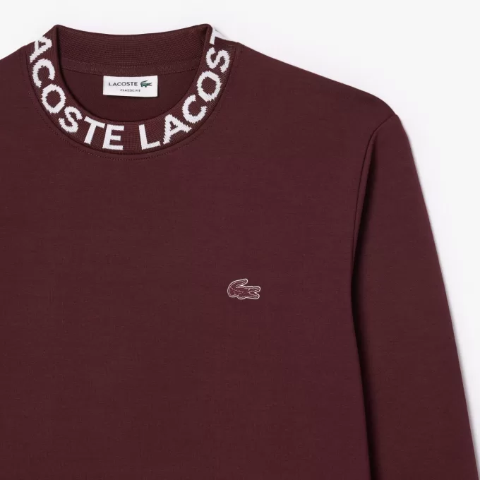 Logo Jacquard sweatshirt med rund hals