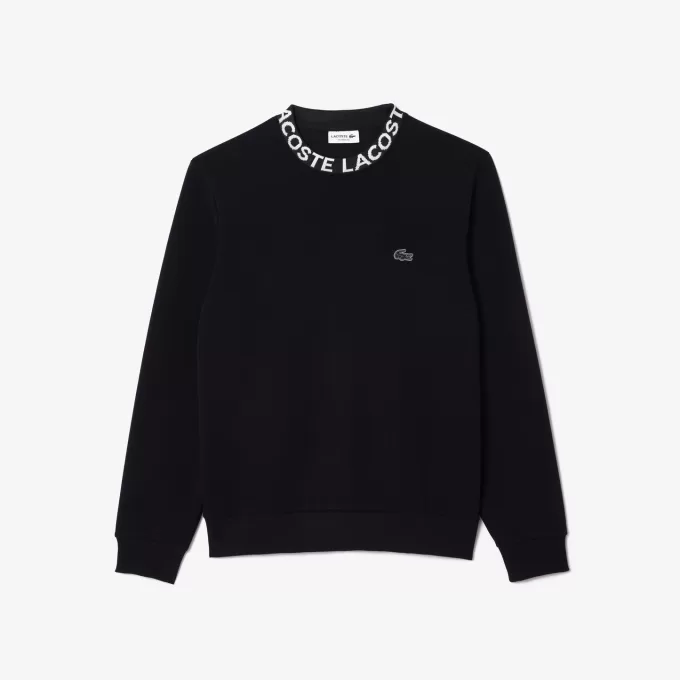 Logo Jacquard sweatshirt med rund hals