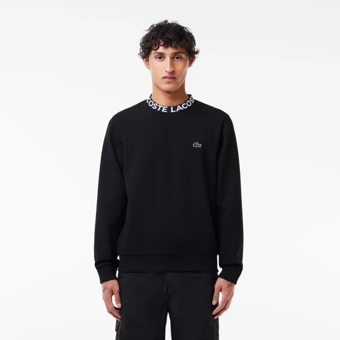 Logo Jacquard sweatshirt med rund hals