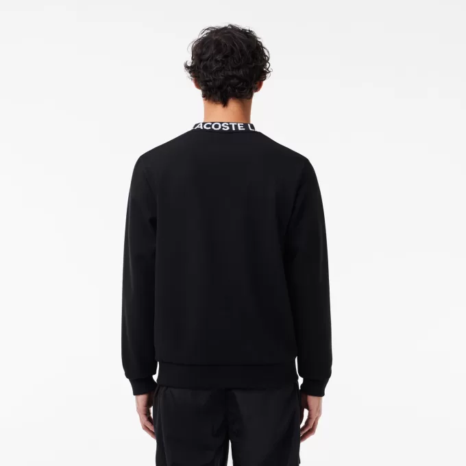 Logo Jacquard sweatshirt med rund hals