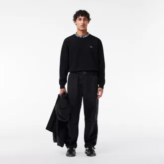 Logo Jacquard sweatshirt med rund hals
