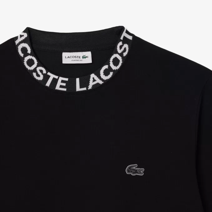 Logo Jacquard sweatshirt med rund hals