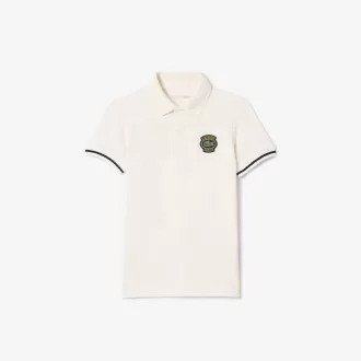 Logo Tilbage Petit Piqué Golf Polo Shirt
