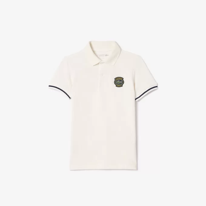 Logo Tilbage Petit Piqué Golf Polo Shirt