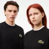 Loose Fit Badge Accent Fleece Sweatshirt