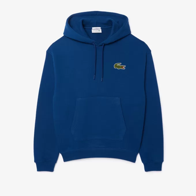 Loose Fit Badge Accent Hættetrøje