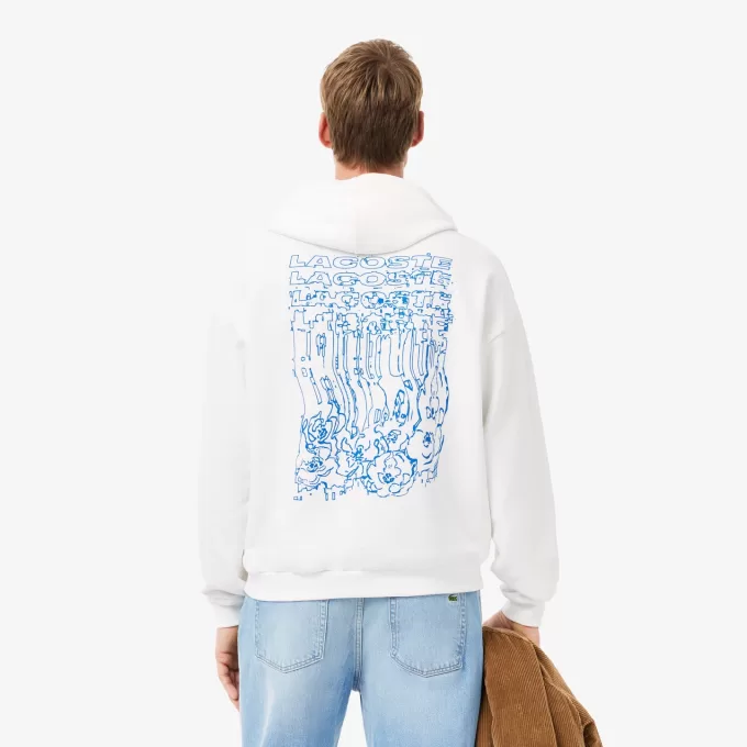 Loose Fit Print hættetrøje