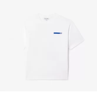 Loose Fit T-shirt med blomstertryk Loose Fit T-shirt med blomstertryk