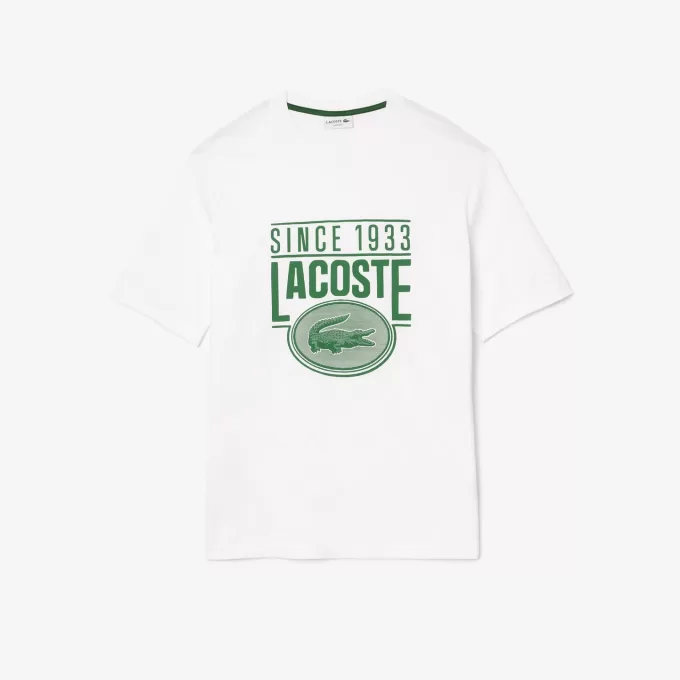 Loose Fit T-shirt med kraftig bomuldstryk