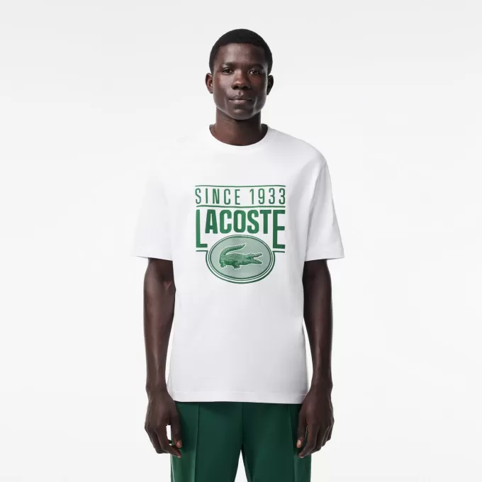 Loose Fit T-shirt med kraftig bomuldstryk