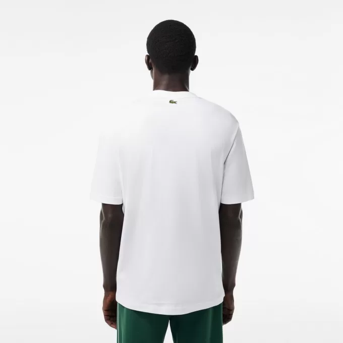 Loose Fit T-shirt med kraftig bomuldstryk