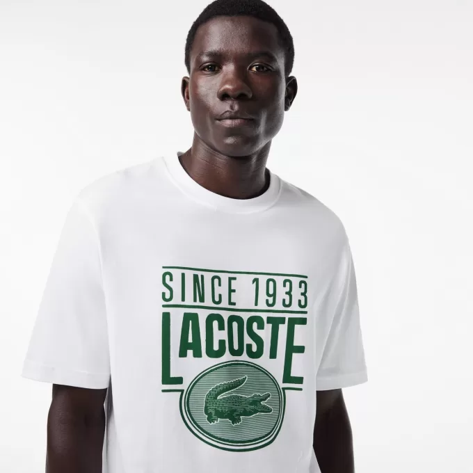 Loose Fit T-shirt med kraftig bomuldstryk