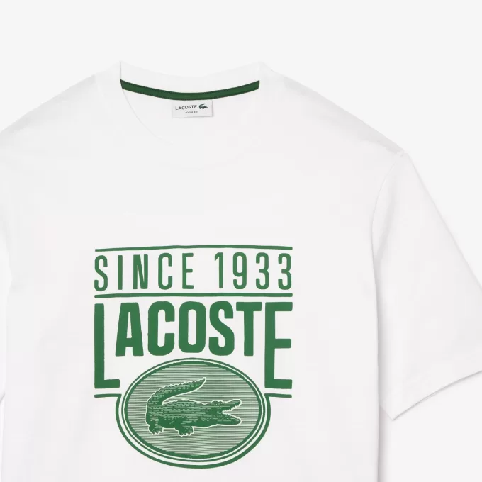 Loose Fit T-shirt med kraftig bomuldstryk