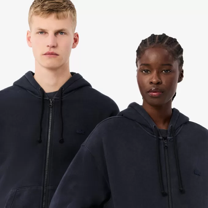 Loose Fit Washed Effect Hoodie