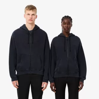 Loose Fit Washed Effect Hoodie