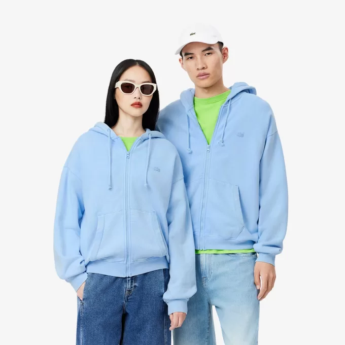 Loose Fit Washed Effect Hoodie