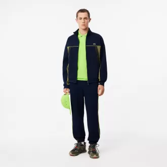 Loose Fit Zip-Up Piqué Sweatshirt