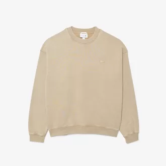 Loose Fit fleece sweatshirt med vaskeeffekt