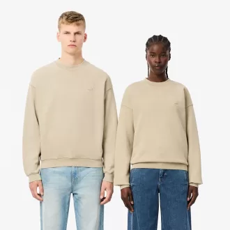 Loose Fit fleece sweatshirt med vaskeeffekt