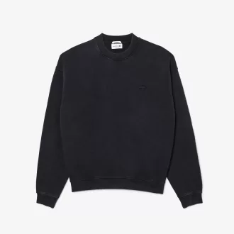 Loose Fit fleece sweatshirt med vaskeeffekt