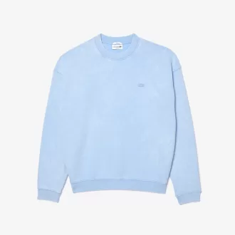 Loose Fit fleece sweatshirt med vaskeeffekt