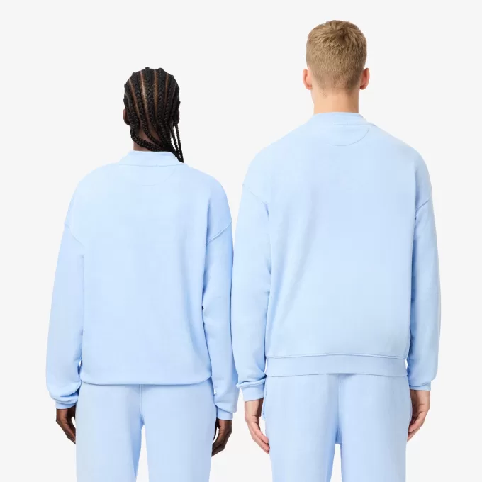 Loose Fit fleece sweatshirt med vaskeeffekt