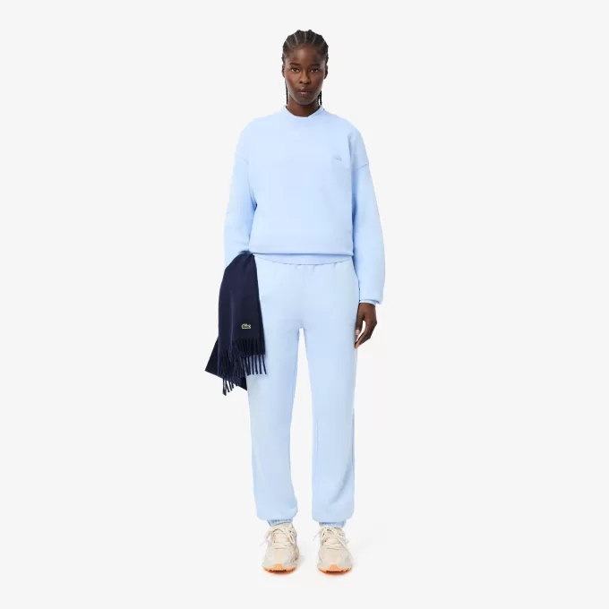 Loose Fit fleece sweatshirt med vaskeeffekt